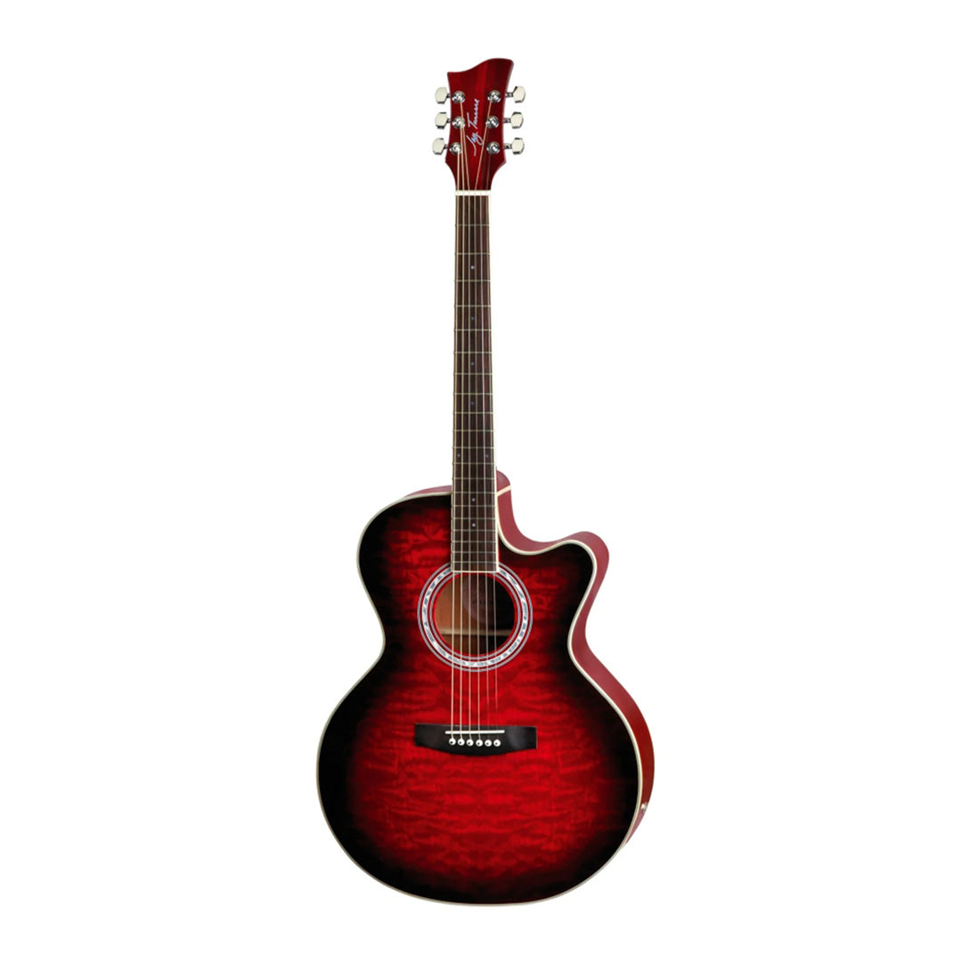 Jay Turser JTA-424QCET-RSB Acoustic Guitar